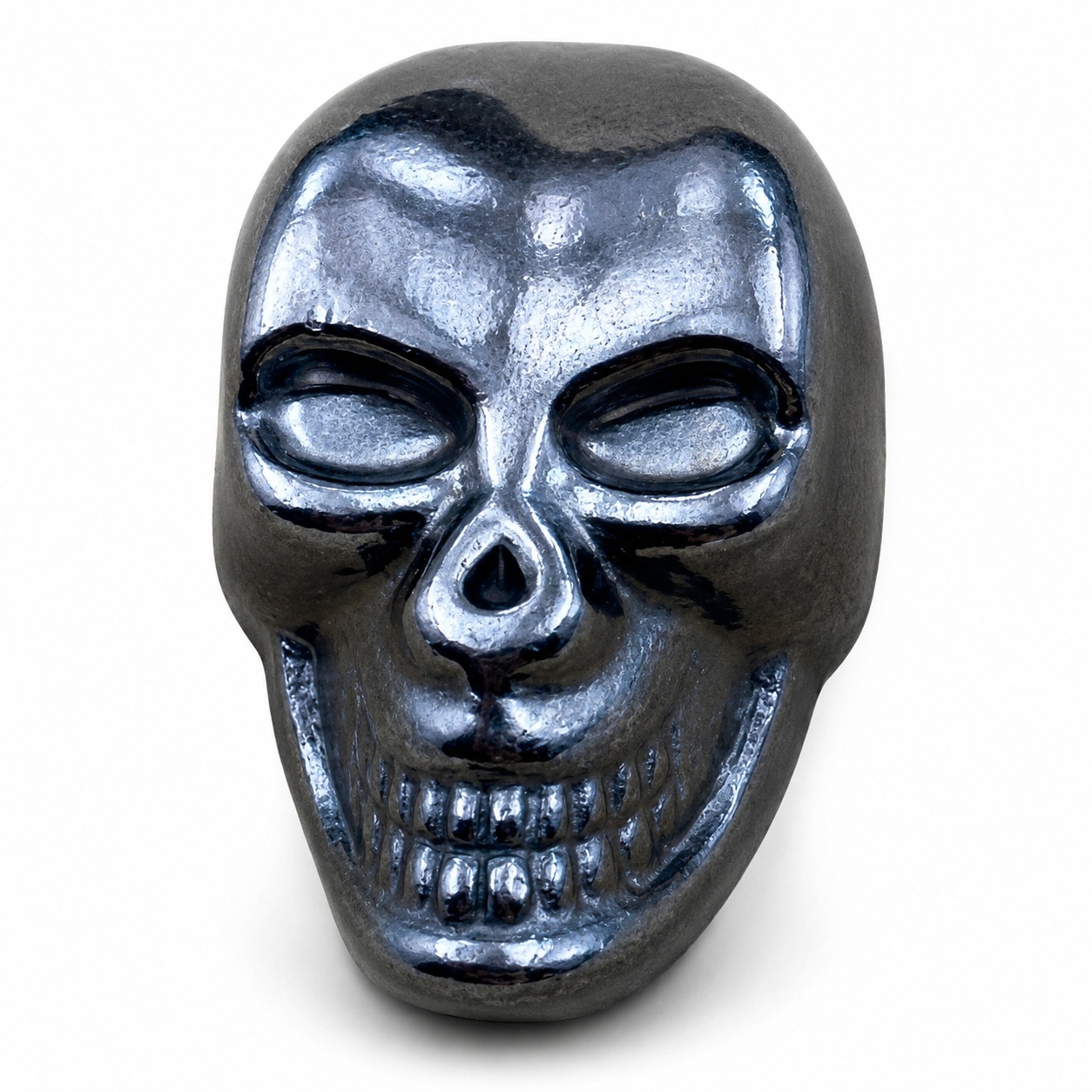 Gunmetal zinc alloy bag foot with sculpted custom artwork relief - view 1